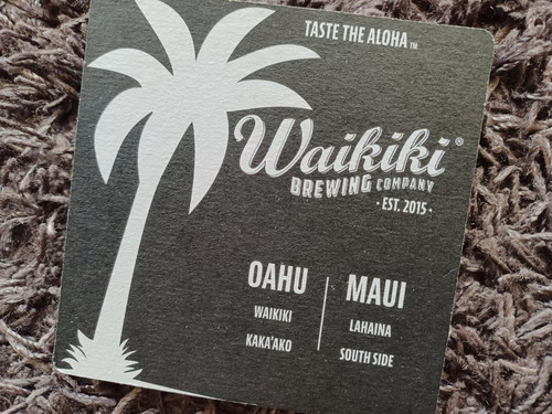 Waikiki bierdeckel coaster - bierdeckel,