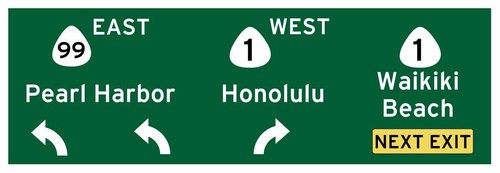Xxl strassenschild waikiki - strassenschild,