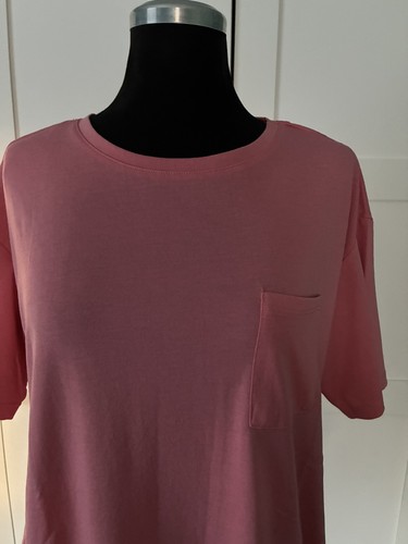 Rosa shirt mit brusttasche - rosa, t-shirt
