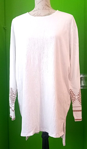Damen shirt langarm weiß - weiß, von